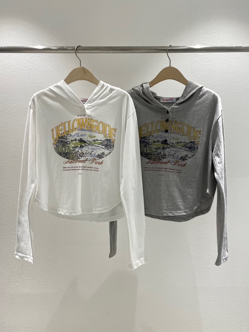 ROOMS SHOP直郵韓國代購㊣女裝新品人氣推薦25春夏熱賣衛衣ROOMS_SHOP衛衣