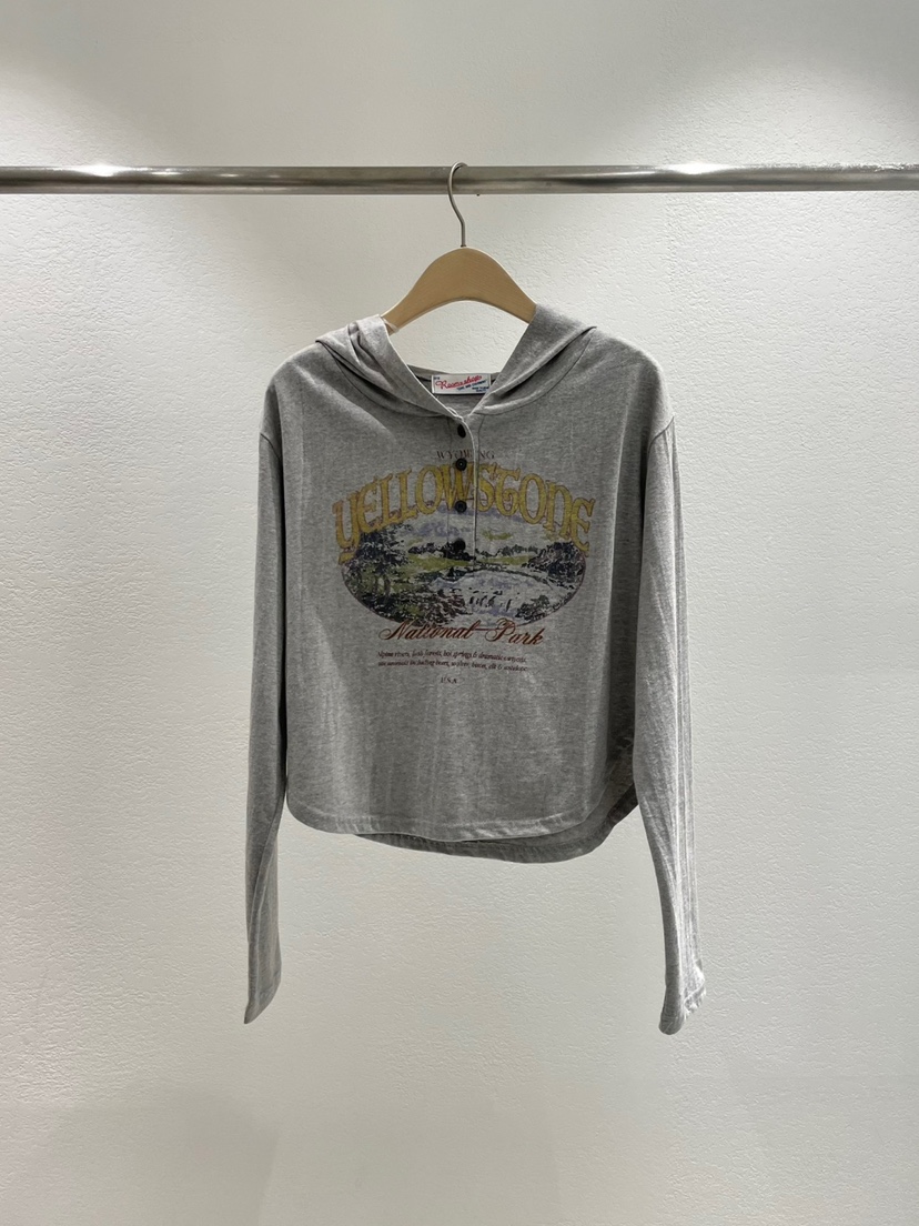 ROOMS SHOP直郵韓國代購㊣女裝新品人氣推薦25春夏熱賣衛衣ROOMS_SHOP衛衣圖色2