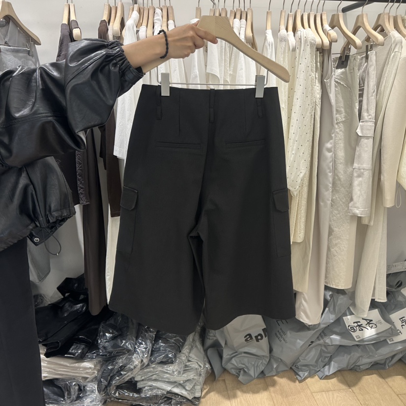 TAUPE直郵韓國代購㊣女裝新品休閑25春夏推薦熱賣短褲口袋棉質TAUPE短褲
