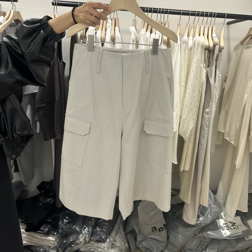 TAUPE直郵韓國代購㊣女裝新品休閑25春夏推薦熱賣短褲口袋棉質TAUPE短褲