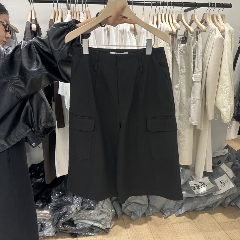 TAUPE直郵韓國代購㊣女裝新品休閑25春夏推薦熱賣短褲口袋棉質TAUPE短褲圖色2