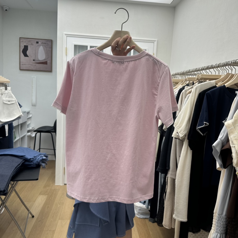 RE:FRESH-L韓國直郵㊣東大門實拍女裝新品人氣推薦休閑T恤RE:FRESHT恤