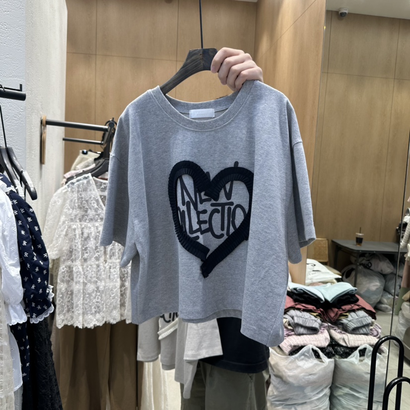TRIPLE SEVEN韓國㊣直郵東大門代購女裝新品人氣休閑推薦T恤TRIPLE SEVENT恤圖色2