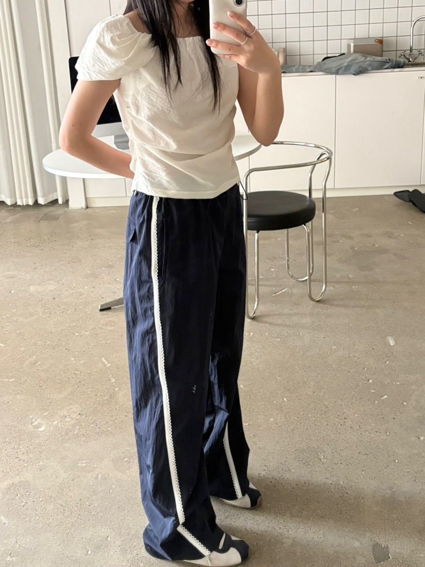 Verbena韓國直郵㊣女裝新款熱賣休閑人氣推薦時尚25春夏休閑褲Verbena休閑褲