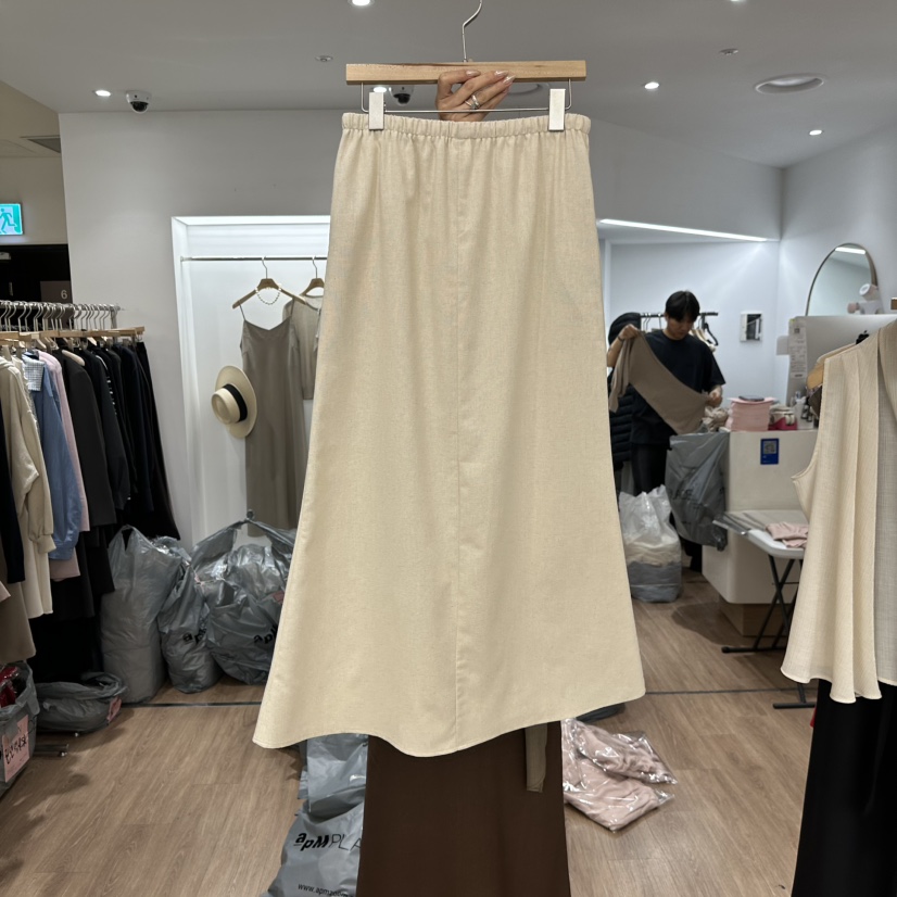 LEWIN韓國直郵㊣女裝新款25春夏時尚休閑人氣熱賣推薦長裙亞麻LEWIN長裙