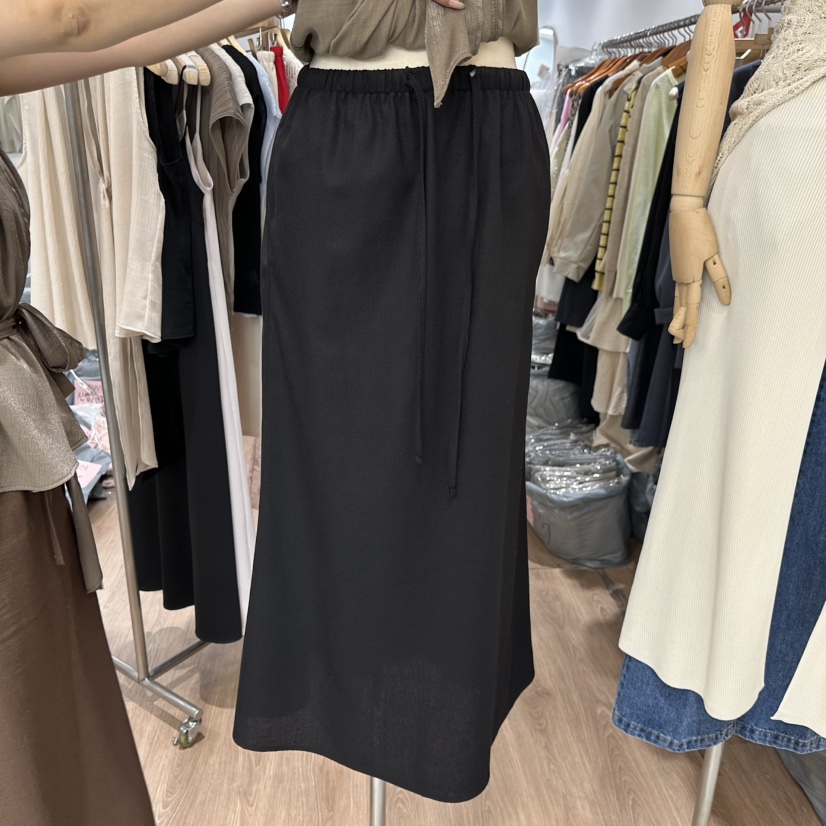 LEWIN韓國直郵㊣女裝新款25春夏時尚休閑人氣熱賣推薦長裙亞麻LEWIN長裙圖色3