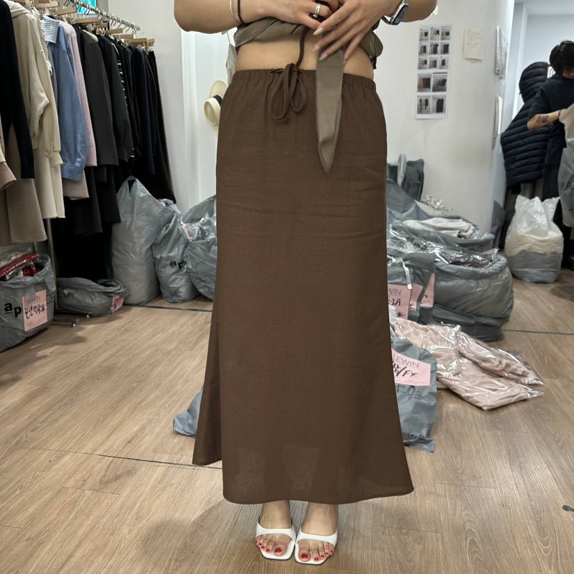 LEWIN韓國直郵㊣女裝新款25春夏時尚休閑人氣熱賣推薦長裙亞麻LEWIN長裙圖色4