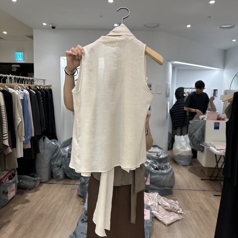 LEWIN韓國直郵㊣東大門實拍女裝新品熱賣時尚吊帶背心含腰帶LEWIN吊帶/背心
