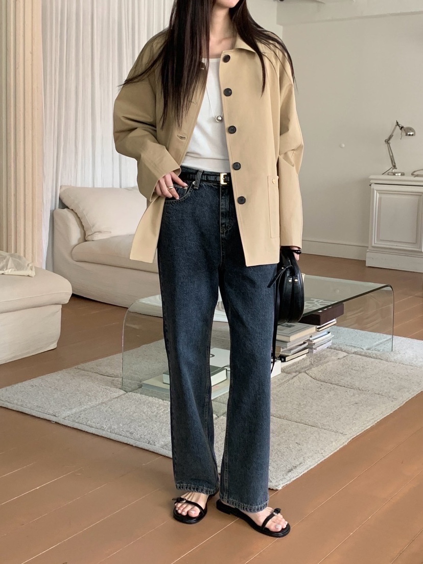 NOTTINGHAM韓國直郵㊣東大門實拍女裝新品休閑人氣時尚夾克NOTTINGHAM夾克