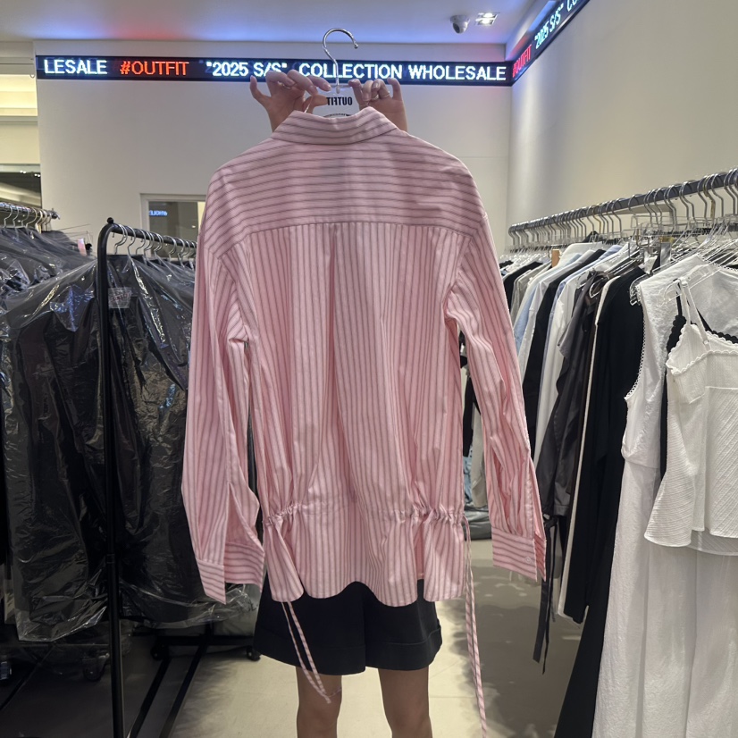 OUTFIT韓國㊣直郵東大門代購女裝新品熱賣25春夏襯衫蕾絲衫OUTFIT襯衫/蕾絲衫