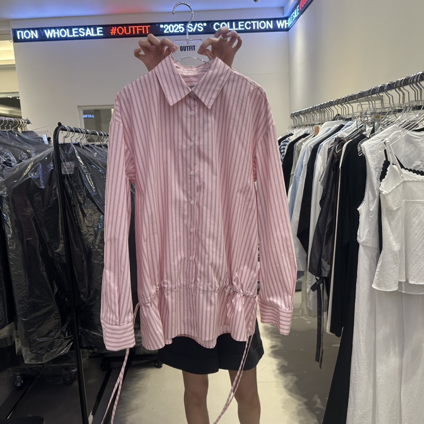 OUTFIT韓國㊣直郵東大門代購女裝新品熱賣25春夏襯衫蕾絲衫OUTFIT襯衫/蕾絲衫圖色2