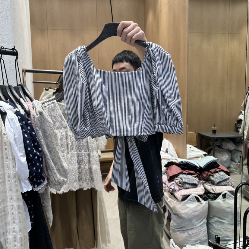 TRIPLE SEVEN直郵韓國代購㊣女裝新品熱賣休閑時尚襯衫蕾絲衫TRIPLE SEVEN襯衫/蕾絲衫圖色3