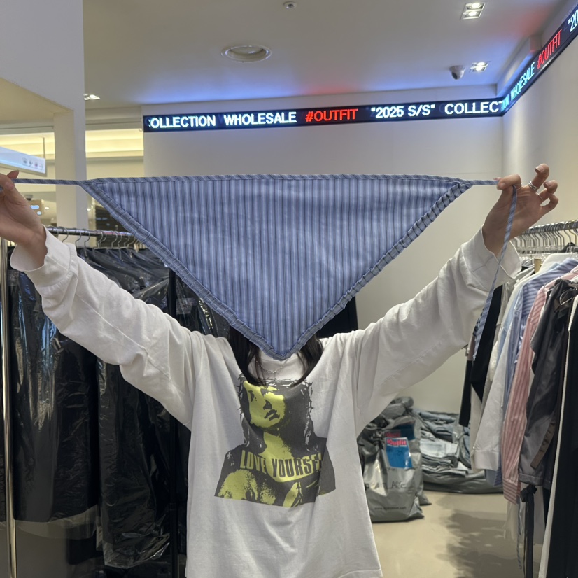 OUTFIT韓國直郵㊣女裝新品休閑推薦熱賣時尚25春夏圍巾披肩OUTFIT圍巾/披肩圖色2