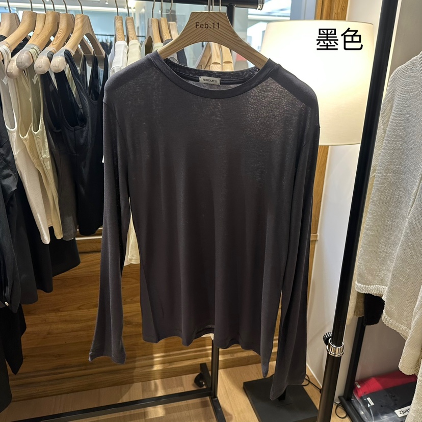 FEBRUARY 11韓國㊣直郵東大門代購女裝新品推薦25春夏長袖T恤FEBRUARY11長袖T恤圖色4