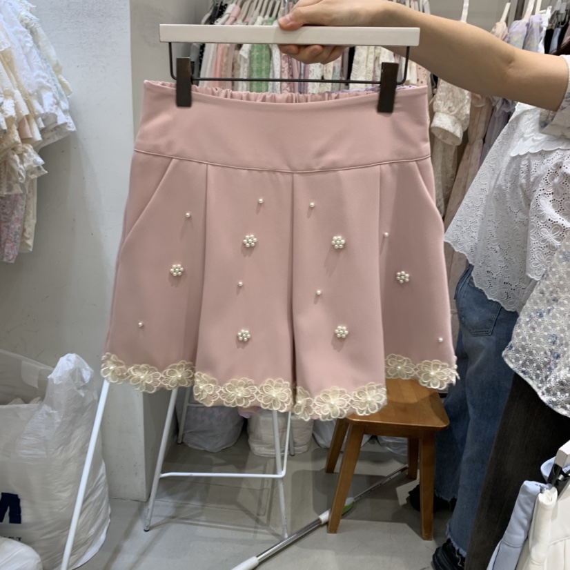 YARD韓國直郵㊣東大門實拍女裝新品時尚25春夏休閑短褲蕾絲YARD短褲圖色3