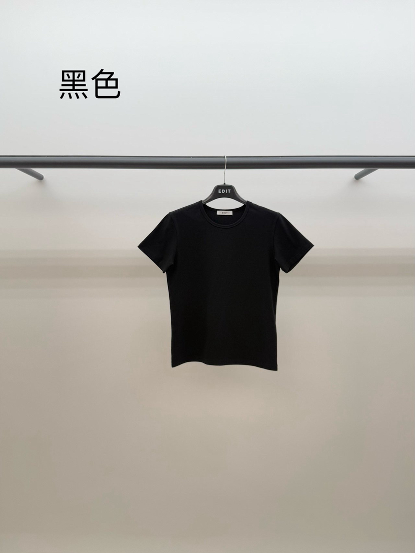 空直郵韓國代購㊣女裝新品時尚推薦25春夏熱賣人氣休閑T恤EDITT恤圖色3