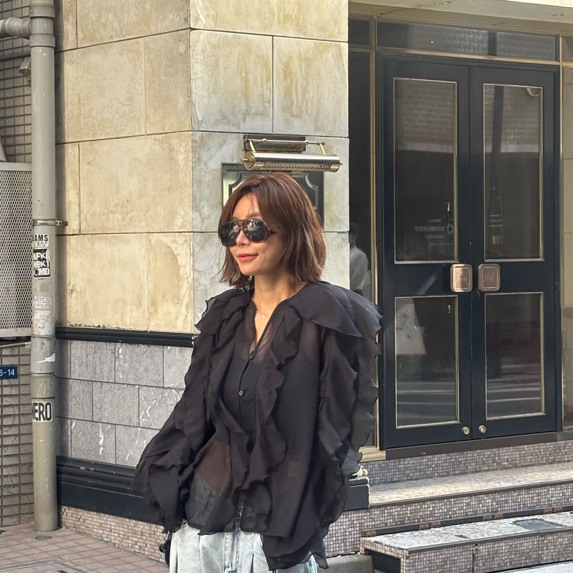 PARIS MATCH直郵韓國代購㊣女裝新款熱賣時尚推薦襯衫蕾絲衫PARIS MATCH襯衫/蕾絲衫圖色2