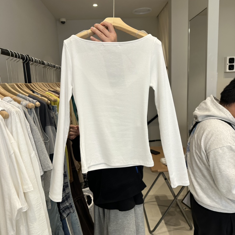 PARIS MATCH韓國㊣直郵東大門代購女裝新品時尚人氣長袖T恤PARIS MATCH長袖T恤