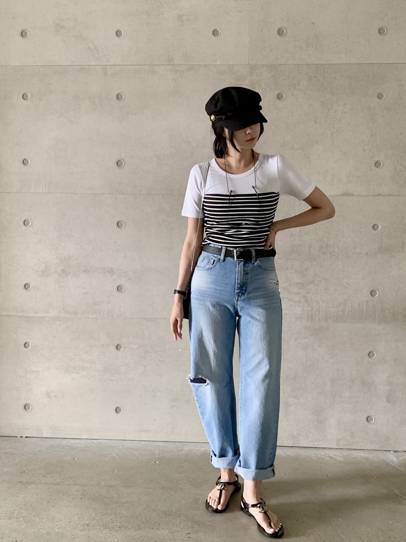 DAVICHI韓國㊣直郵東大門代購女裝新品休閑推薦熱賣時尚T恤DAVICHIT恤