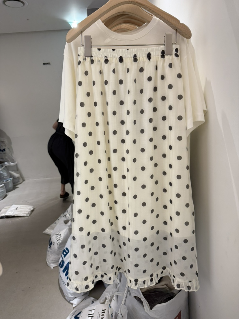 MONE-A韓國㊣直郵東大門代購女裝新品休閑25春夏半身裙中短裙MONE-A半身裙/中短裙
