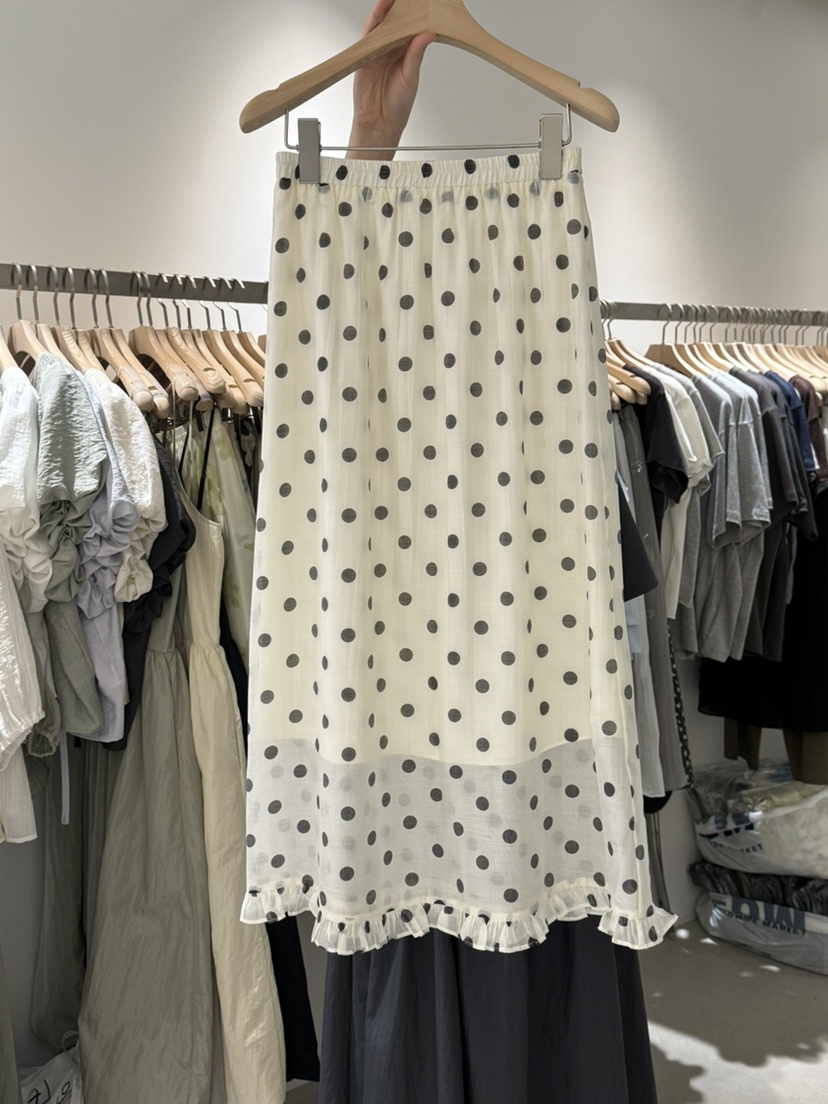 MONE-A韓國㊣直郵東大門代購女裝新品休閑25春夏半身裙中短裙MONE-A半身裙/中短裙