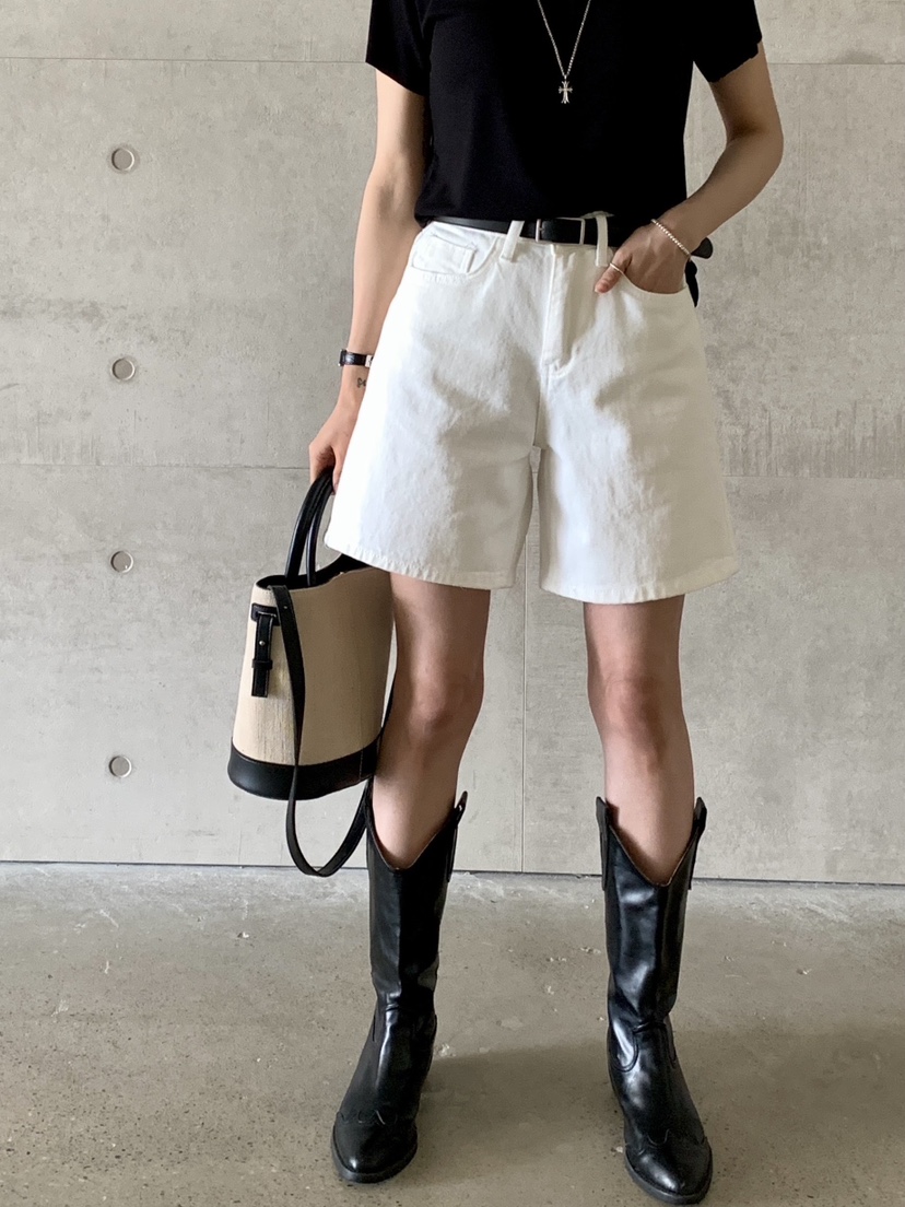 DAVICHI韓國直郵㊣女裝新款休閑熱賣25春夏短褲含隨機腰帶棉質DAVICHI短褲