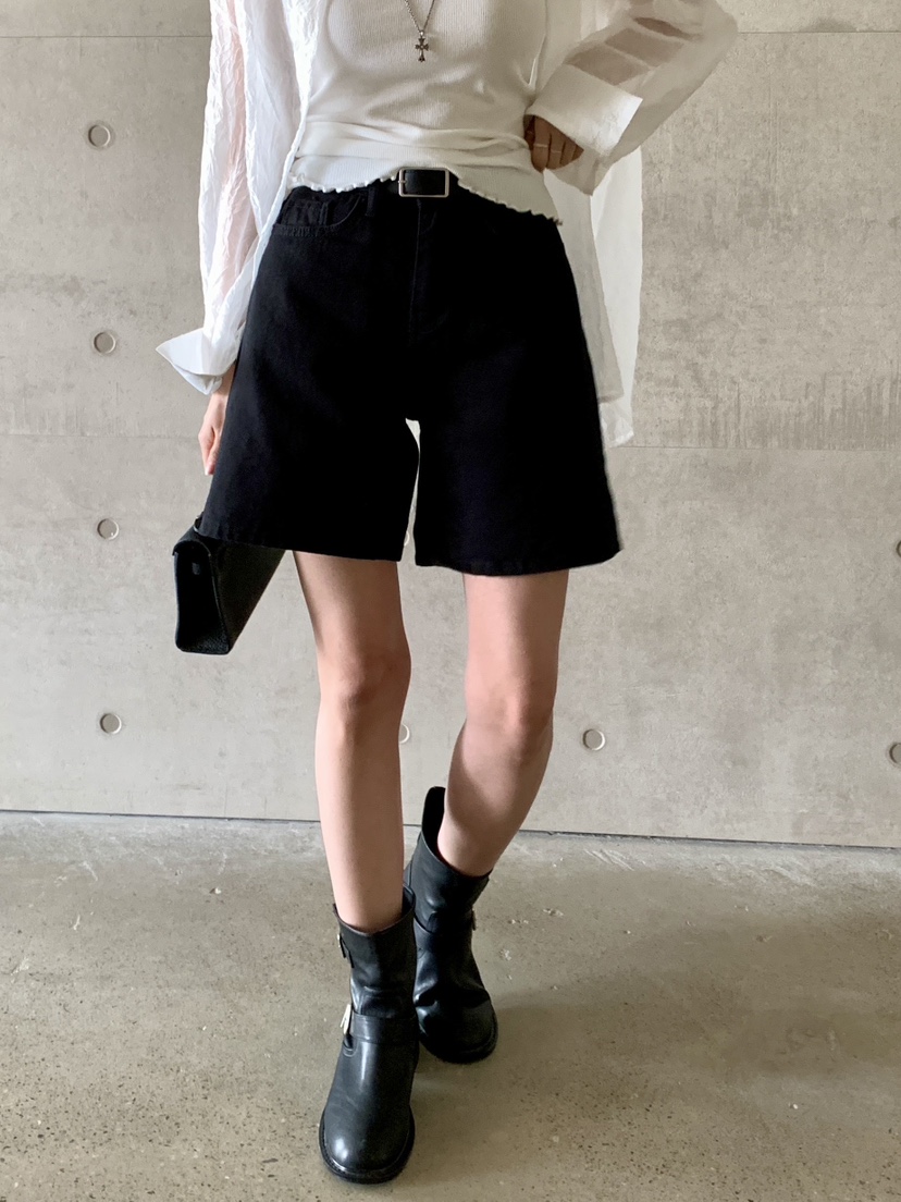 DAVICHI韓國直郵㊣女裝新款休閑熱賣25春夏短褲含隨機腰帶棉質DAVICHI短褲