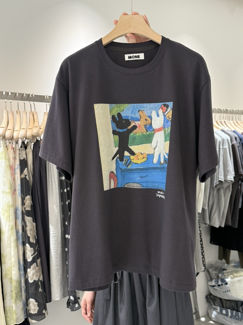 MONE-A韓國直郵㊣女裝新品熱賣25春夏推薦時尚人氣休閑T恤MONE-AT恤圖色3