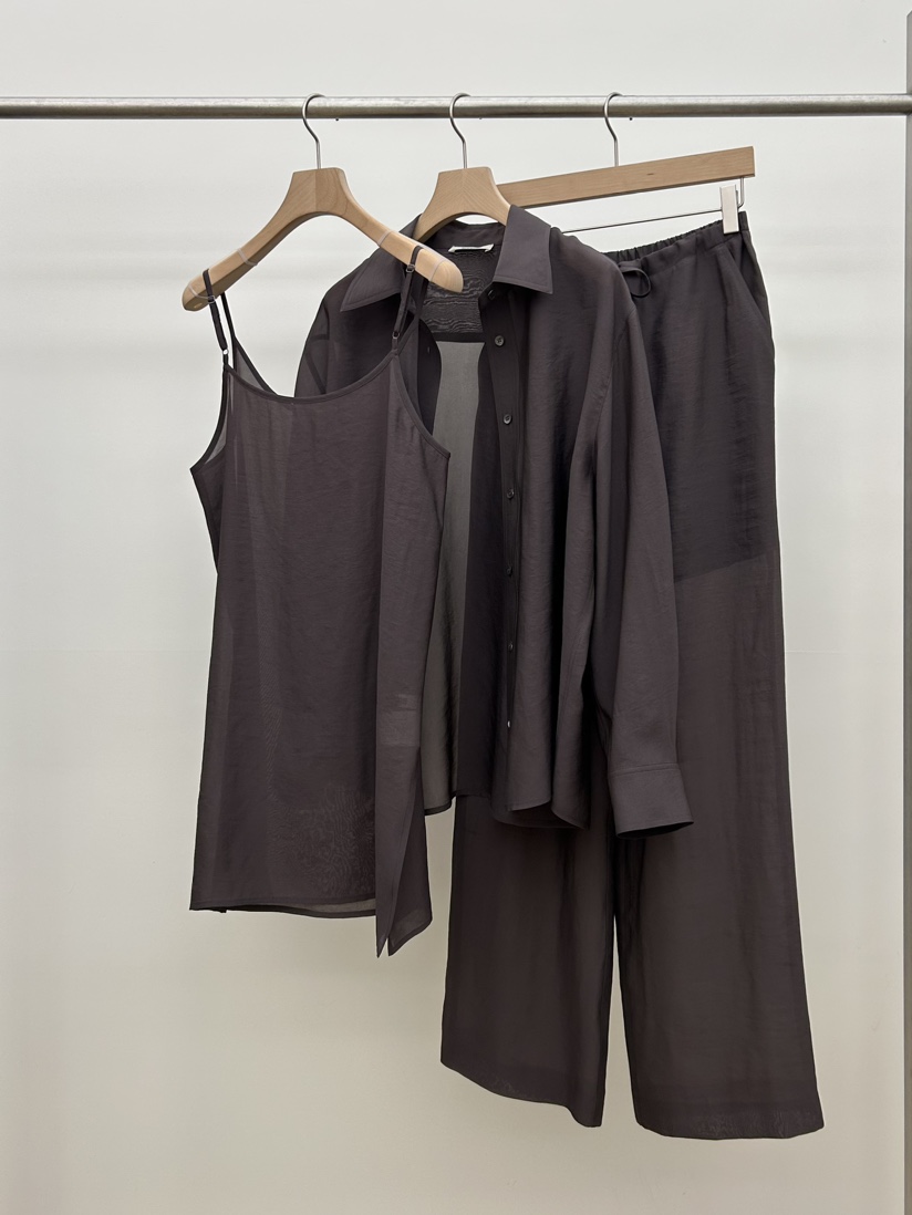 UTRE韓國㊣直郵東大門代購女裝新品25春夏推薦休閑休閑褲透明UTRE休閑褲