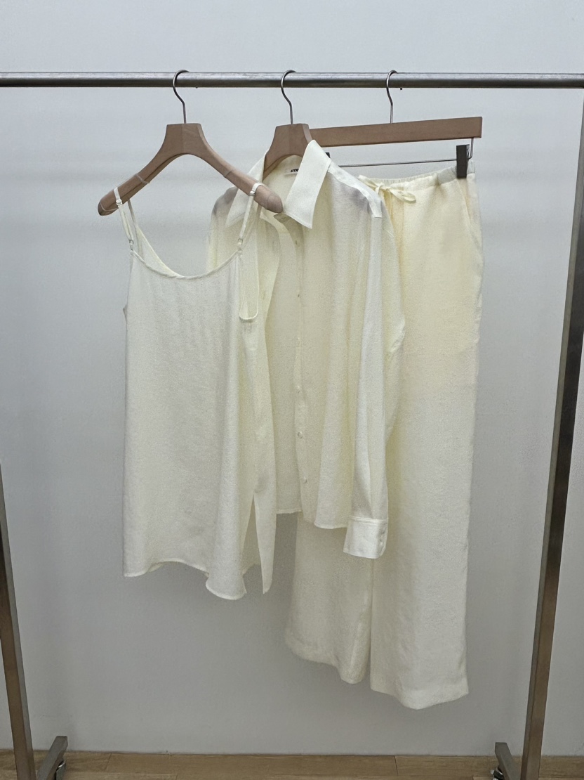 UTRE韓國㊣直郵東大門代購女裝新品25春夏推薦休閑休閑褲透明UTRE休閑褲