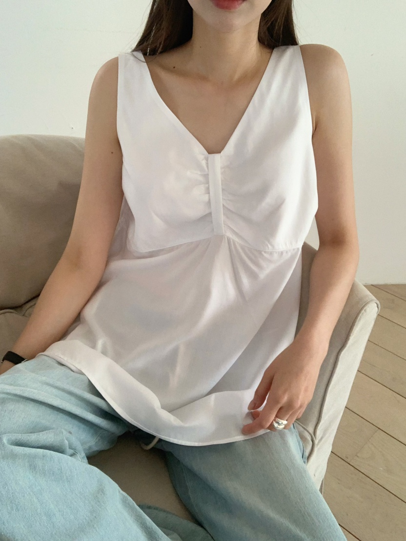 ALATE韓國直郵㊣東大門實拍女裝新品25春夏休閑吊帶背心亞麻LEGACY吊帶/背心