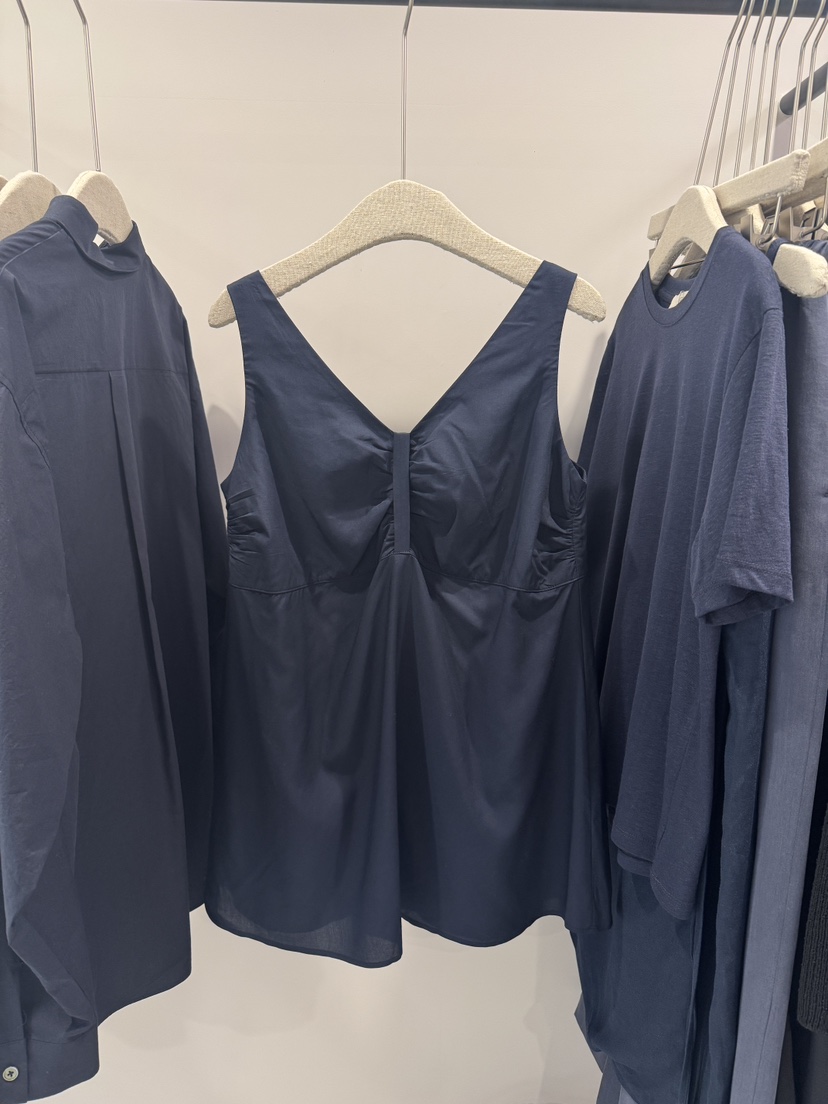 ALATE韓國直郵㊣東大門實拍女裝新品25春夏休閑吊帶背心亞麻LEGACY吊帶/背心圖色2