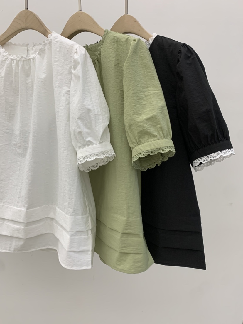 DARAK直郵韓國代購㊣女裝新款休閑人氣推薦25春夏襯衫蕾絲衫DARAK襯衫/蕾絲衫