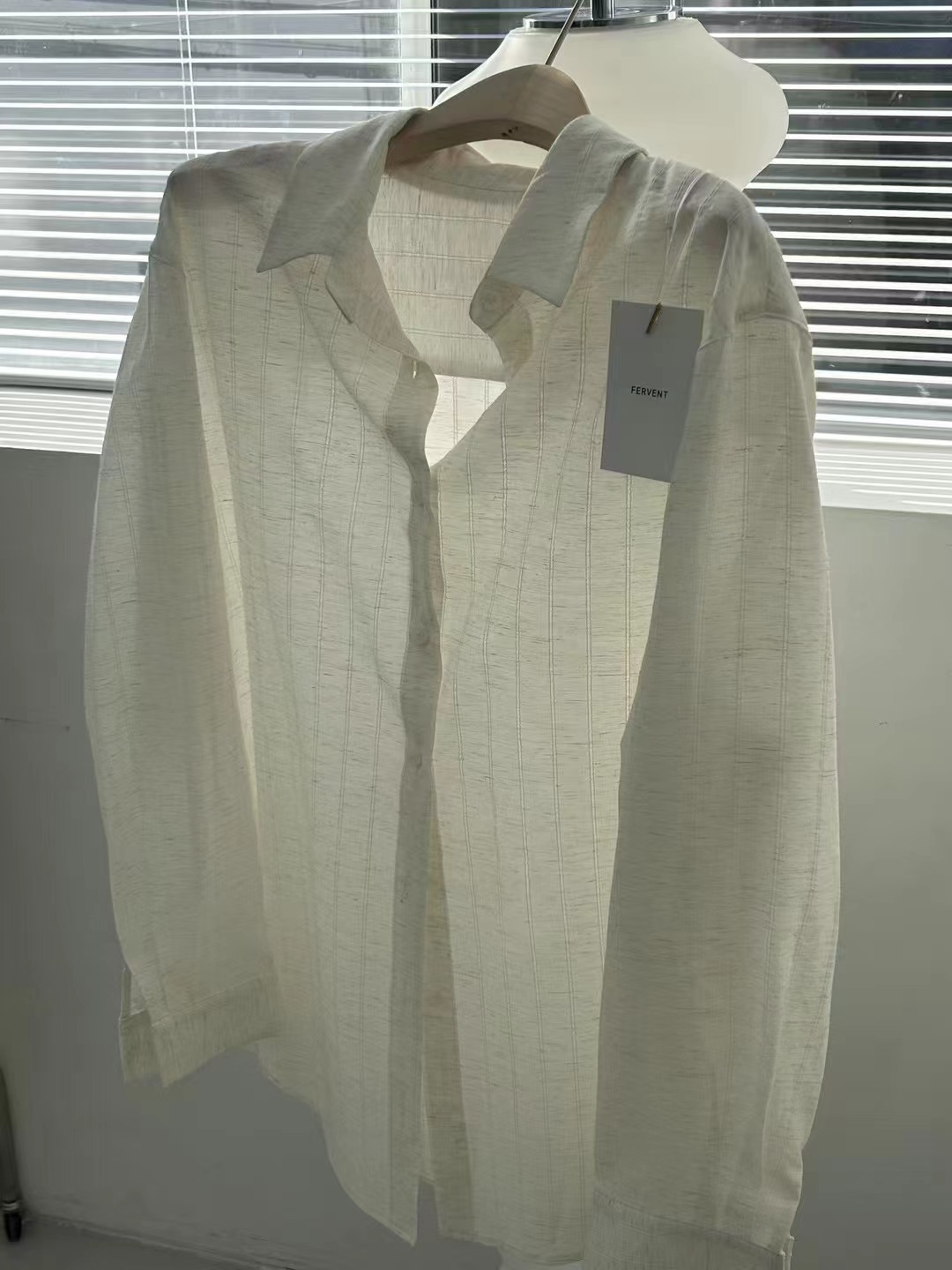 FERVENT韓國直郵㊣女裝新品25春夏休閑時尚熱賣人氣襯衫蕾絲衫FERVENT襯衫/蕾絲衫圖色1