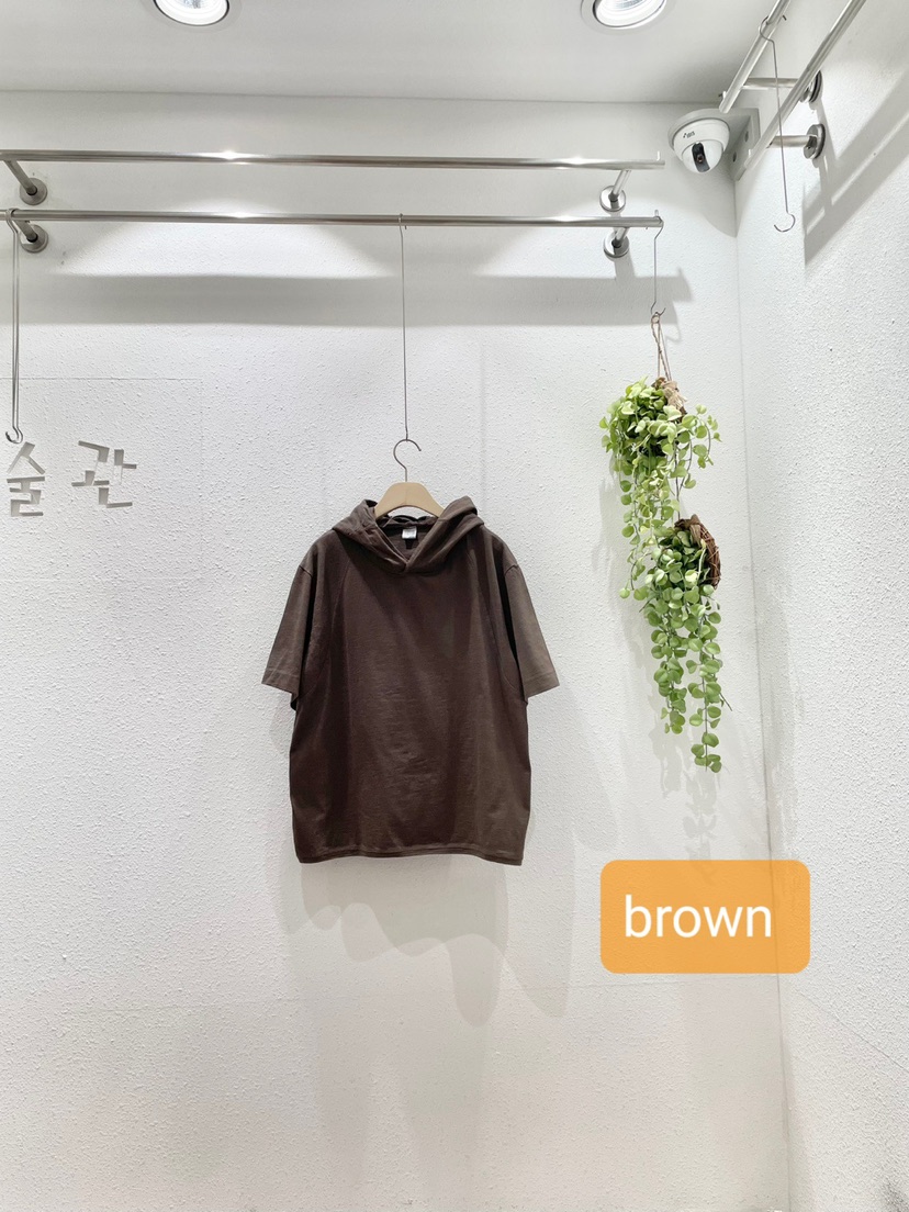 GALLERY-A韓國代購女裝新款熱賣休閑人氣真品25春夏T恤連帽GALLERYT恤圖色2
