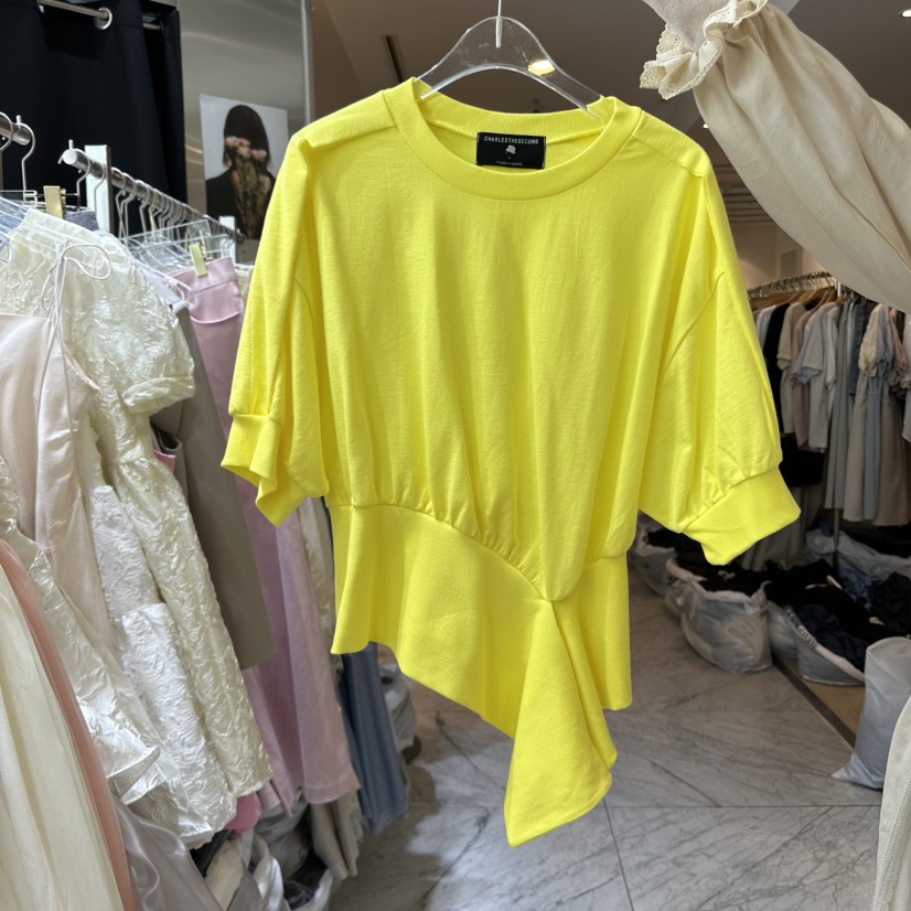 CHEAP-CHIC韓國代購女裝新品休閑25春夏時尚真品職業熱賣T恤CHEAP-CHIC/CHARLES THE SECONDT恤