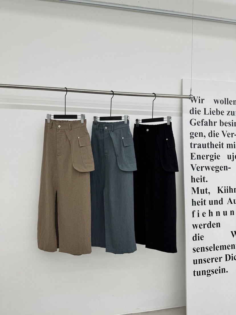 RED-A韓國代購女士新品熱賣真品25春夏職業人氣休閑長裙亞麻RED-A長裙