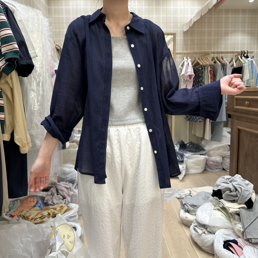 OURMOMENT韓國直郵女士新款職業25春夏時尚推薦真品襯衫蕾絲衫OURMOMENT襯衫/蕾絲衫圖色4