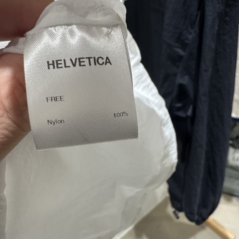 HELVETICA東大門直郵女裝新品休閑真品推薦25春夏夾克拉鏈透明HELVETICA夾克