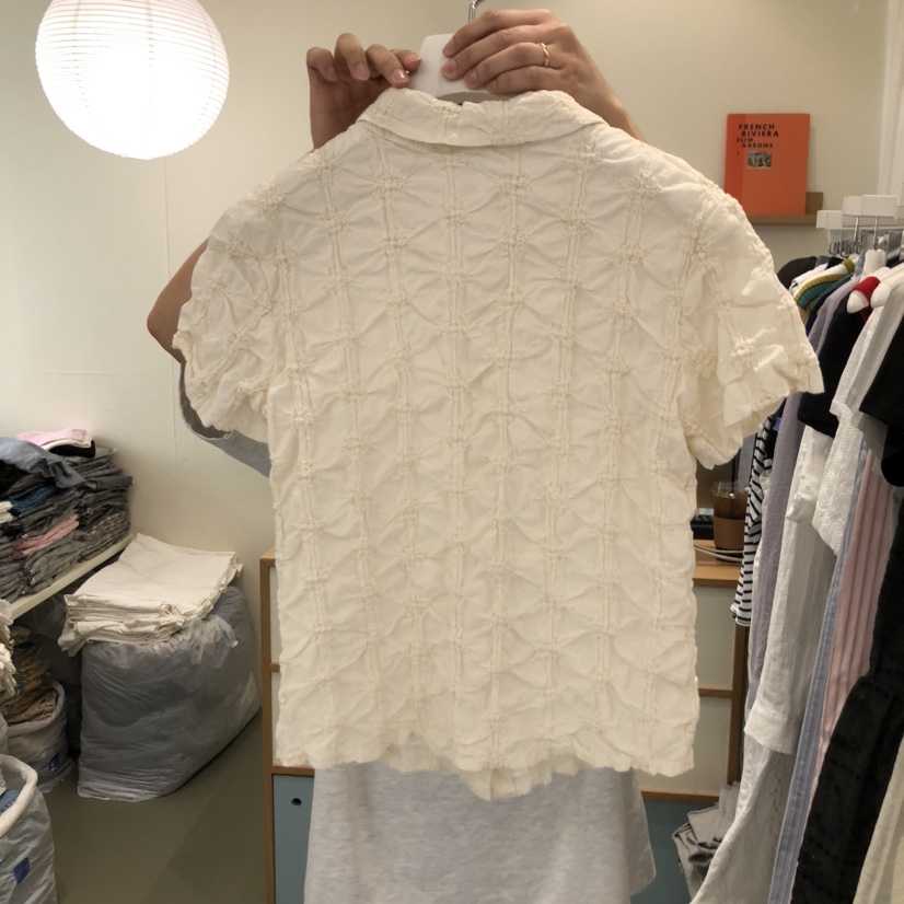 ARE韓國代購女士新品職業真品休閑推薦時尚熱賣人氣襯衫蕾絲衫ARE YOU/ARE襯衫/蕾絲衫