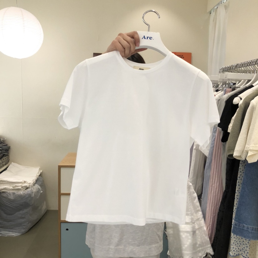 ARE東大門直郵女士新款人氣熱賣職業推薦休閑時尚25春夏T恤絲綢ARE YOU/ARET恤圖色1