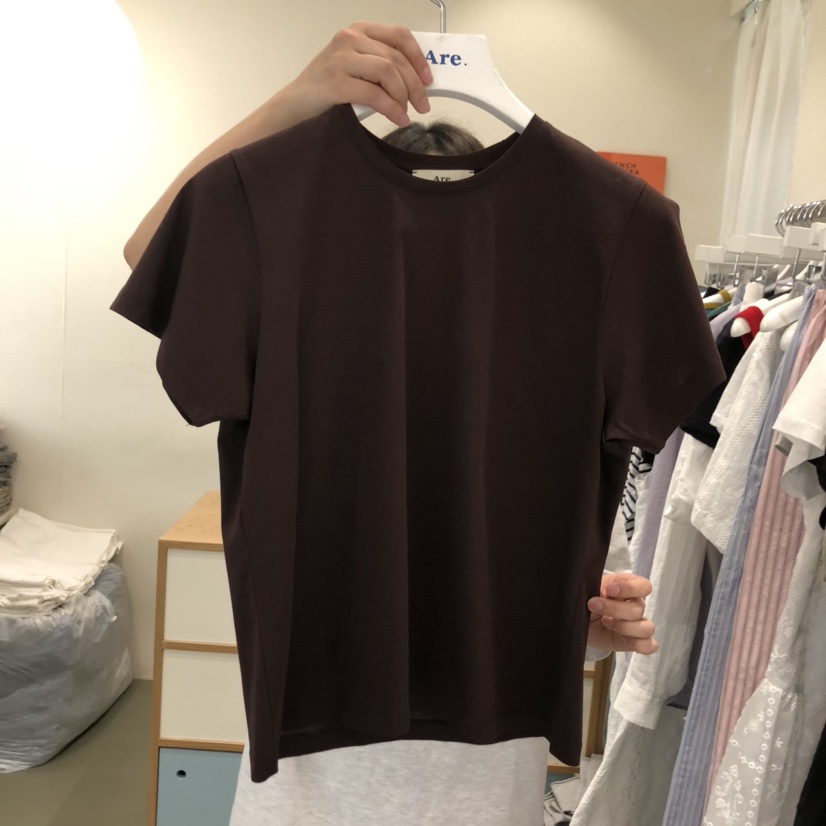 ARE東大門直郵女士新款人氣熱賣職業推薦休閑時尚25春夏T恤絲綢ARE YOU/ARET恤圖色3