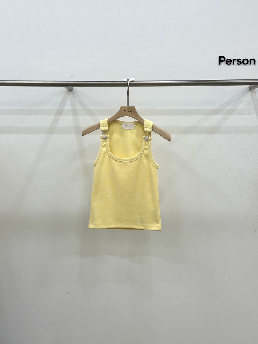 PERSON東大門代購女士新品休閑真品推薦職業熱賣25春夏吊帶背心PERSON吊帶/背心圖色2
