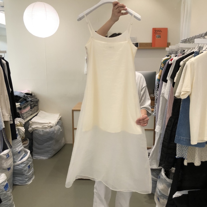 ARE東大門實拍女裝新品職業休閑25春夏熱賣真品人氣連衣裙透視ARE YOU/ARE連衣裙