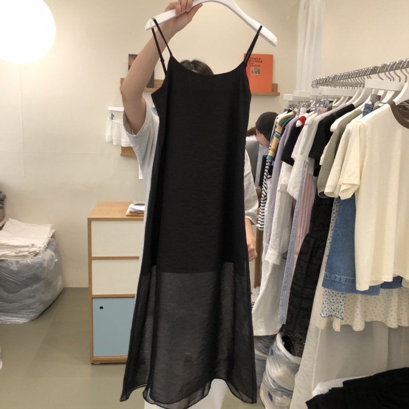 ARE東大門實拍女裝新品職業休閑25春夏熱賣真品人氣連衣裙透視ARE YOU/ARE連衣裙圖色2
