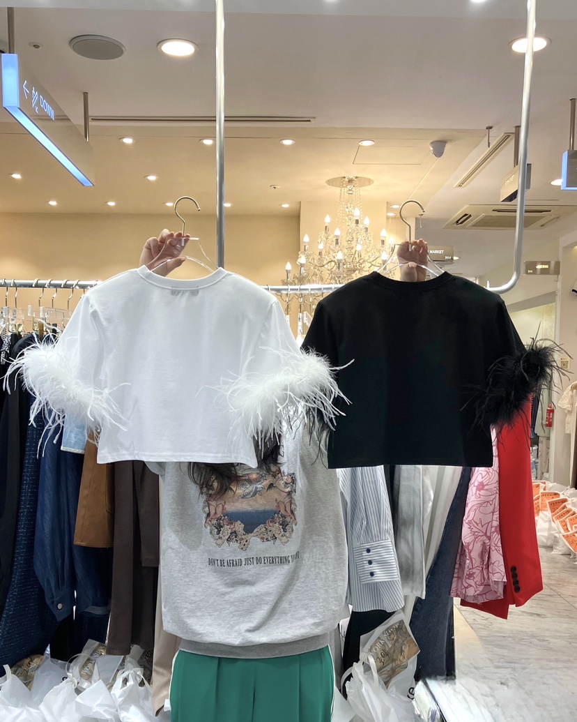 WORK SHOP東大門實拍女裝新款真品推薦人氣休閑25春夏熱賣T恤Work_shopT恤