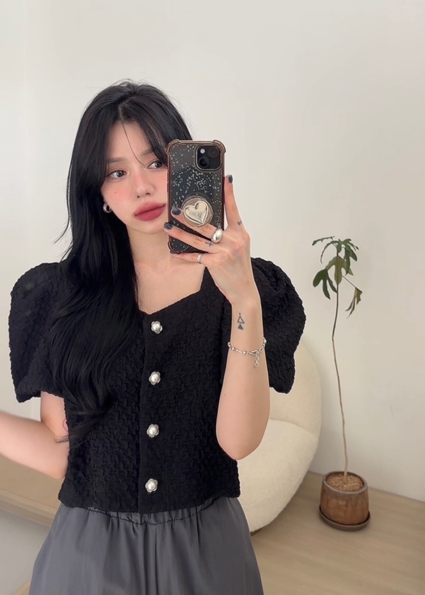 AMUSE SEOUL韓國直郵女裝新款真品25春夏職業人氣襯衫蕾絲衫AMUSE SEOUL襯衫/蕾絲衫