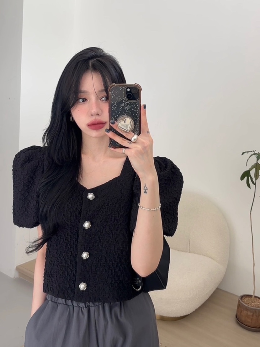 AMUSE SEOUL韓國直郵女裝新款真品25春夏職業人氣襯衫蕾絲衫AMUSE SEOUL襯衫/蕾絲衫