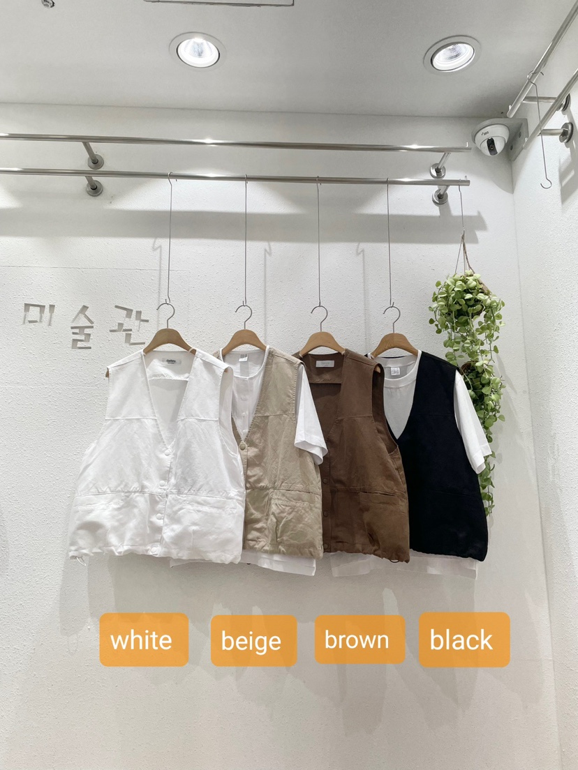 GALLERY-A東大門代購女士新款時尚25春夏真品馬甲不含內搭GALLERY馬甲