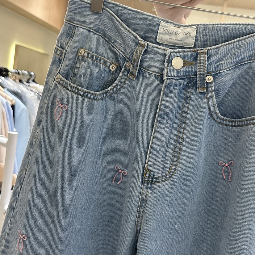 VINTAGE VIBE東大門實拍女士新款真品職業25春夏推薦牛仔褲VINTAGE VIBE牛仔褲